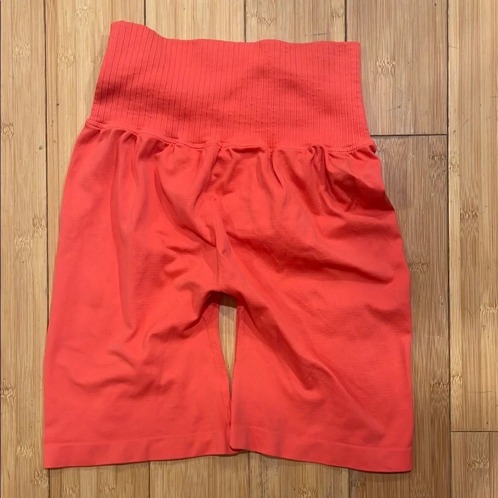 NWOT Free People Movement Ruched Good Karma Biker Shorts